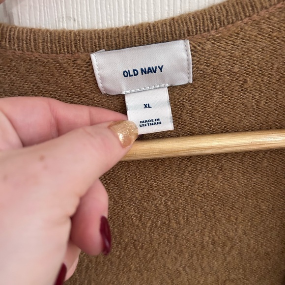Old Navy Camel Brown Open-Front Cardigan Sweater XL - Picture 2 of 5